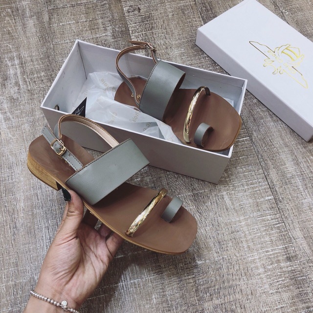Sandal quai bạc fullbox
