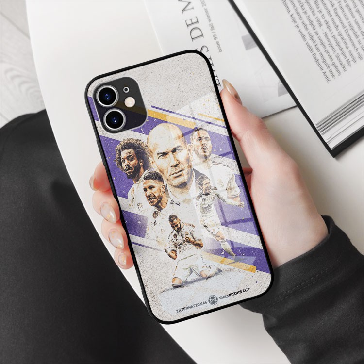 Ốp lưng kính xsportcase Zidane và Real Madrid Iphone 7 - Iphone 12 pro max OK-FOO20010216