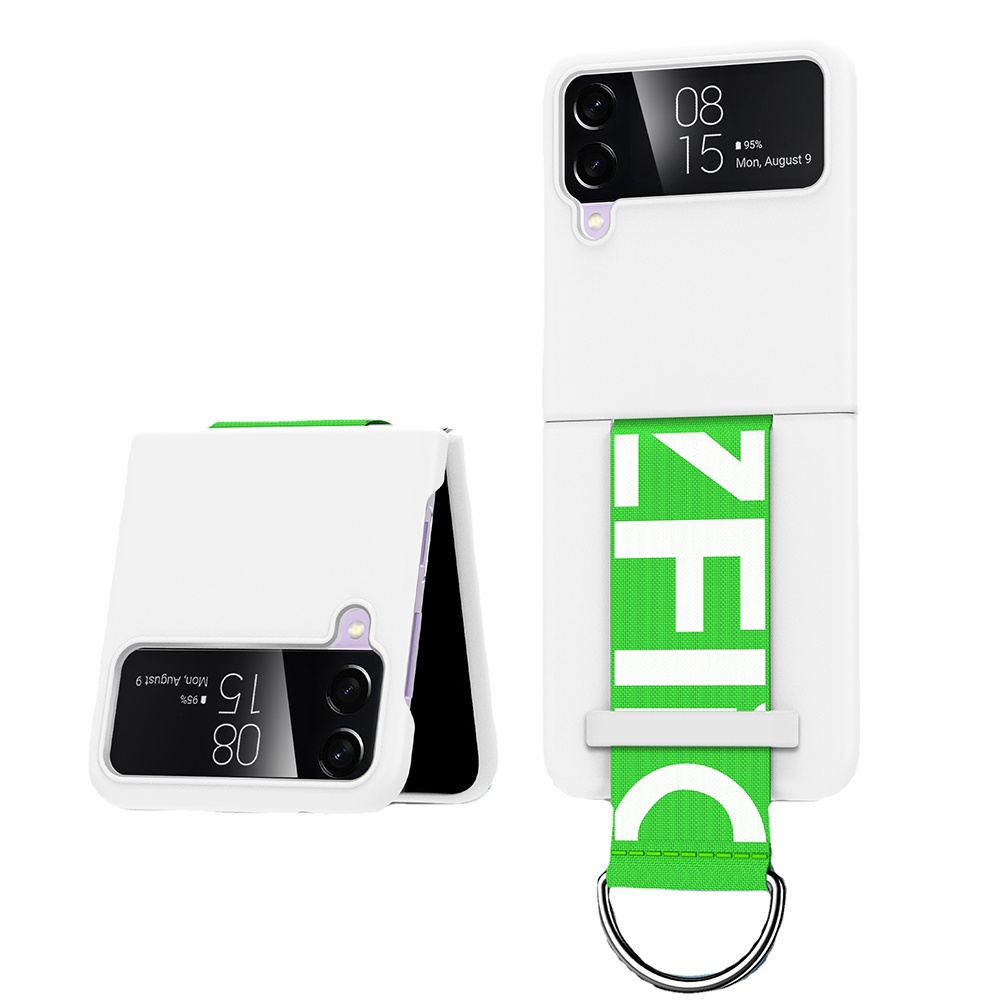 Ốp Điện Thoại Nhám Siêu Mỏng Chống Sốc Chống Trượt Có Dây Đeo Cho Samsung Galaxy Z Flip 3 4