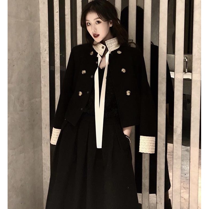 S181 - Set dạ dáng dài