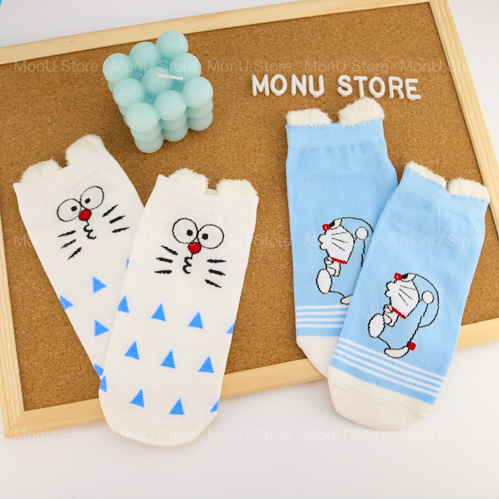 Tất vớ cổ thấp có tai DORAEMON DOREMON dễ thương cute TooYoo BK00151