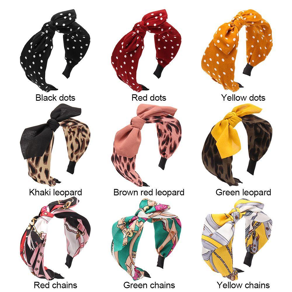 WATTLE Băng Đô Cài Tóc Kiểu Cột Nút Cho Nữ