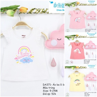 ÁO BA LỖ BÈO TAY BÉ GÁI DOKMA TỪ 9 - 24 THÁNG.