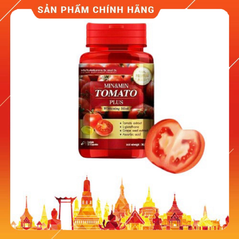 🔷 Viên uống trắng da cà chua Tomato Plus Thái Lan 🔷