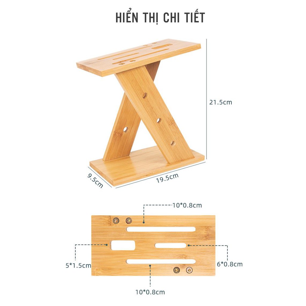 Giá Để Dao Gỗ Tre Phong Cách Bắc Âu GN09