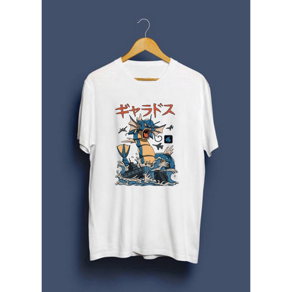 Áo Thun Cotton Style Nhật Pokemon 2 Unisex Nam Nữ Trắng Đen