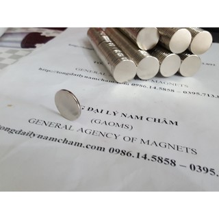 Nam châm đất hiếm lực hút mạnh 20x2mm