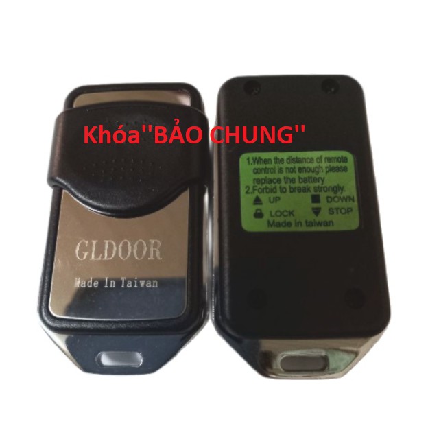 Điều khiển cửa cuốn inox tần số 433mhz 8 mã gạt