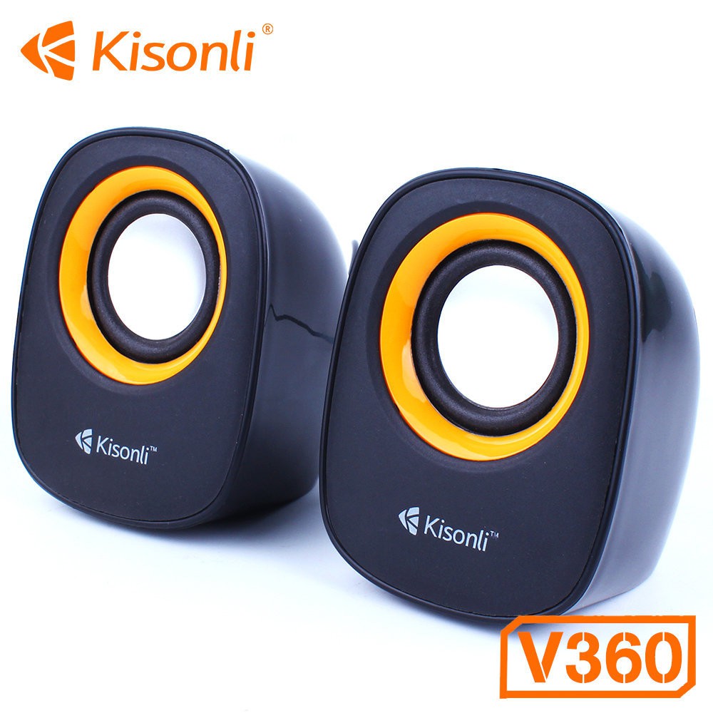 Loa Vi Tính 2.0 Kisonli V360 - Jack 3.5mm và USB