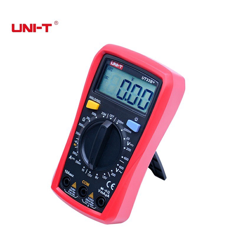 UNI-T UT33B + Kích thước lòng bàn tay vạn năng kỹ thuật số DC vôn kế DC Ampe kế ohmmeter Kiểm tra pin Kiểm tra điốt