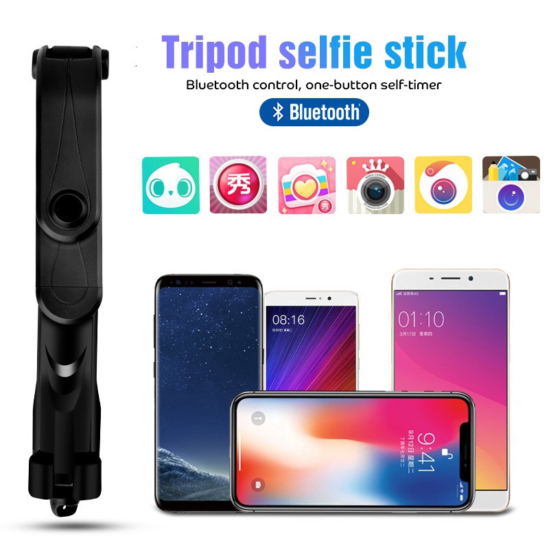 Gậy hỗ trợ chụp hình selfie từ xa kết nối bluetooth dành cho iphone samsung | BigBuy360 - bigbuy360.vn