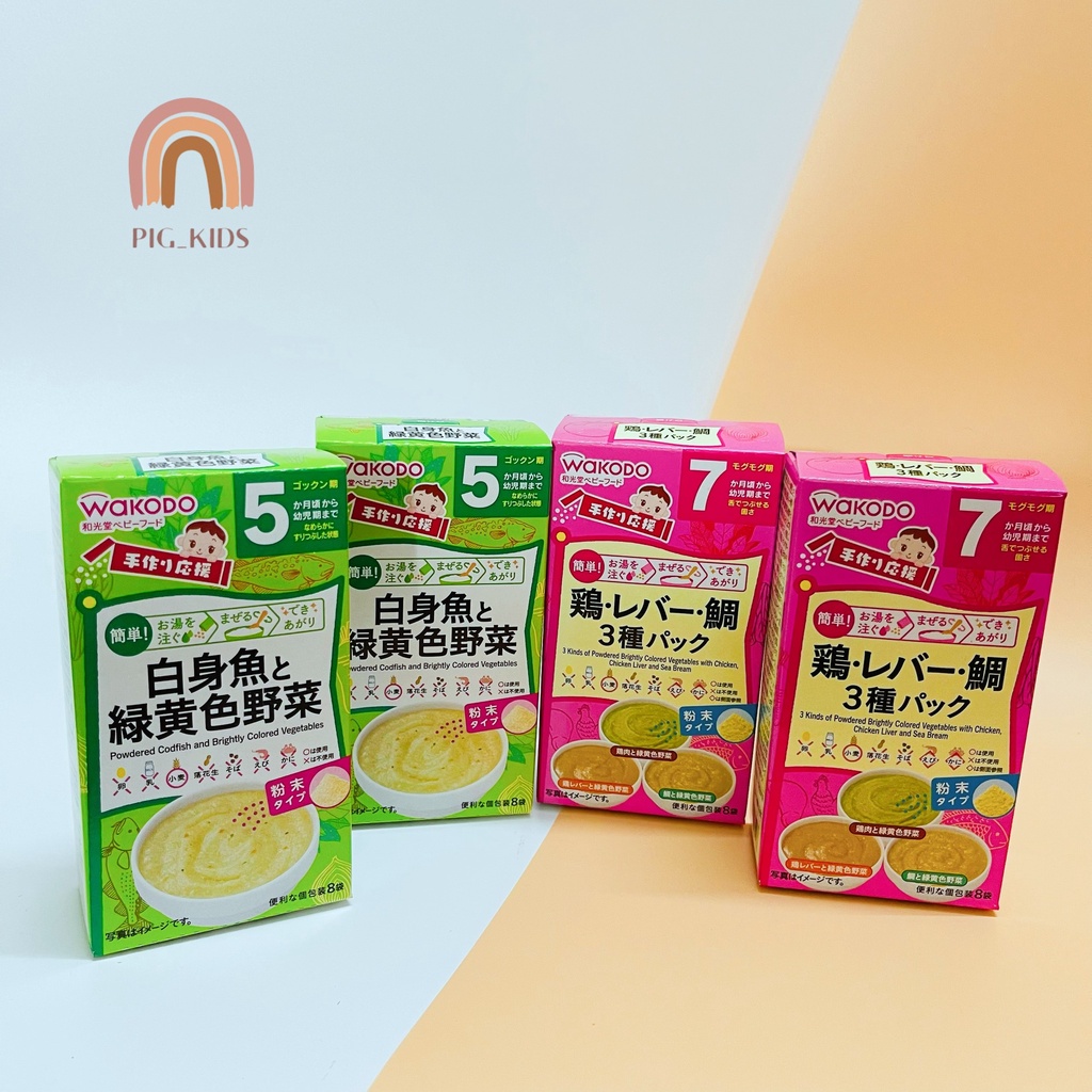 Bột Ăn Dặm Wakodo Nhật Cho Bé 5m+