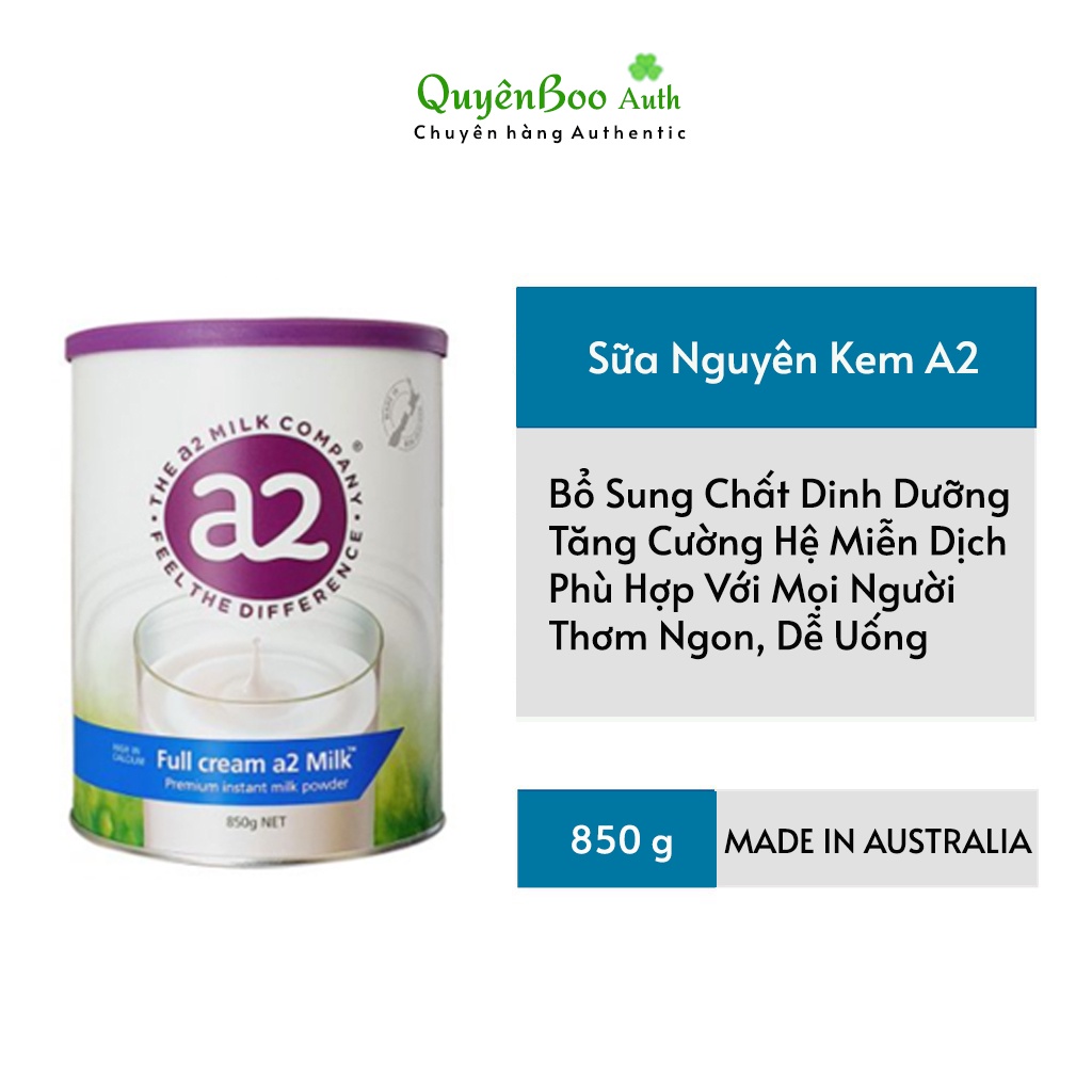 Sữa A2 Úc - Sữa Tươi Nguyên Kem Dạng Bột 1Kg