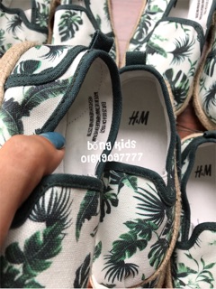 Slip On Bé Trai Đế Cói Cây Cọ H&M