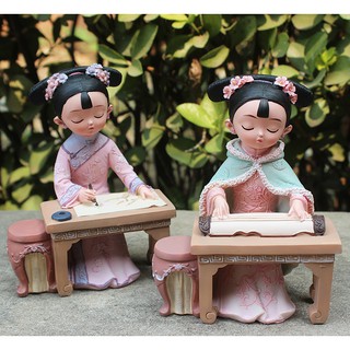 🎀BỘ TƯỢNG 4 THIẾU NỮ CẦM KỲ THI HỌA🎀