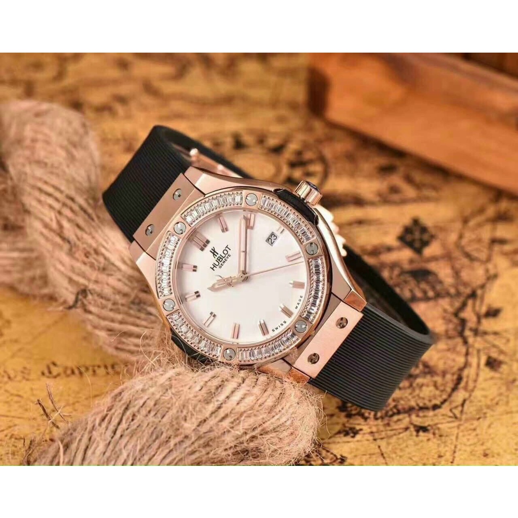 [FULL BOX] [Đủ Màu] Đồng Hồ Nữ HB BIGBANG Viền Đá-34mm- máy quazt , Chống Nước- Bảo Hành 24 Tháng | BigBuy360 - bigbuy360.vn