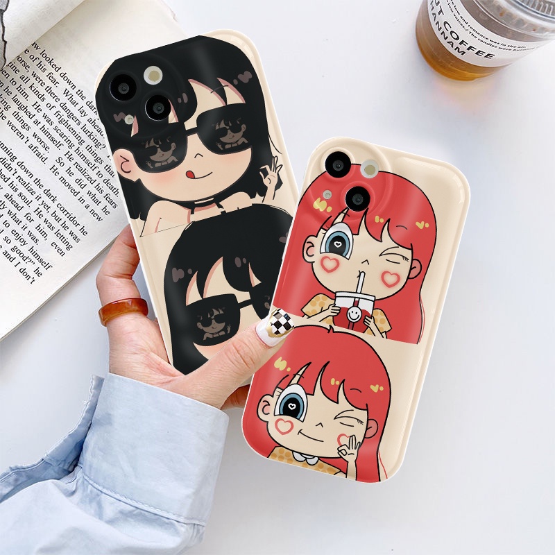 Ốp lưng iphone đệm khí phone girl trà sữa 6/6plus/6splus/7/7plus/8/8plus/xs/11/12/13/pro/max/promax - SALE HOT B5-25