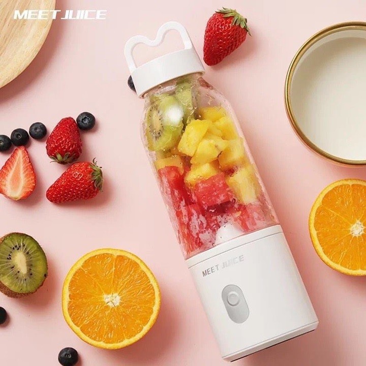 Máy xay sinh tố cầm tay mini quả dâu Meet Juice tiện dụng