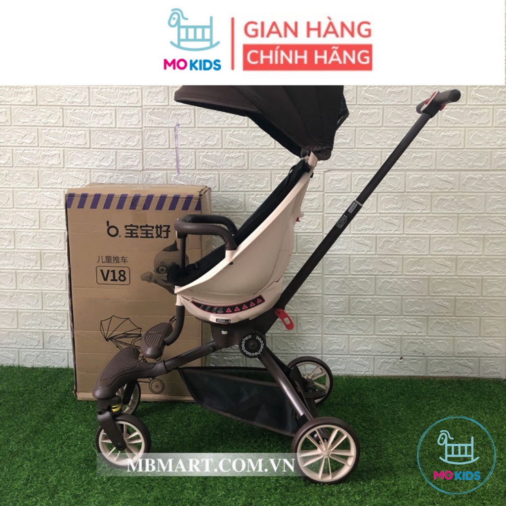 Xe đẩy 2 chiều gấp gọn V18 cho bé du lịch - MOKIDS