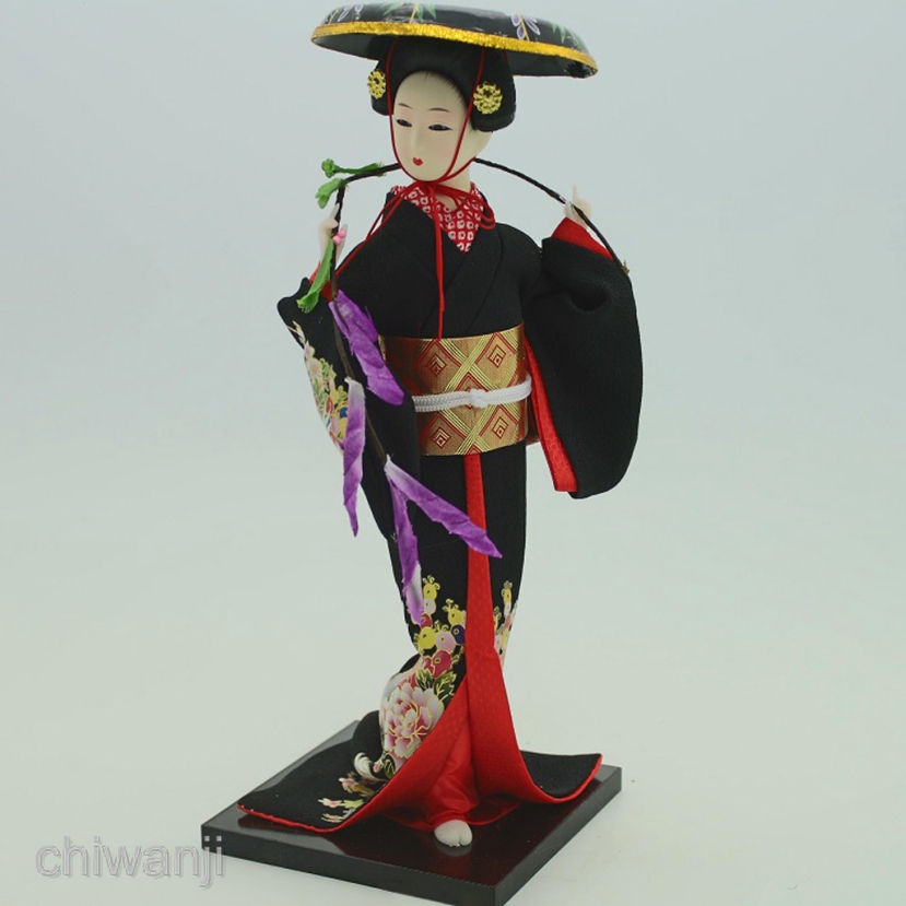 [Chiwanji] Búp Bê Geisha Mặc Kimono Nhật Bản Mặc Kimono Làm Quà Tặng Dành Cho Người Lớn