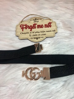 Thắt lưng thun bản 3cm. Mặt logo