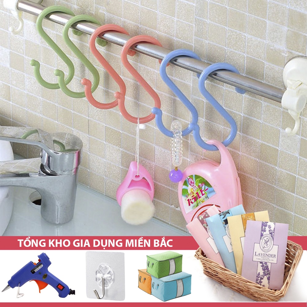 Móc Chữ S NHỰA Cao Cấp Treo Quần Áo - Treo Đồ Đạc, Treo Hàng Đa Năng Linh Hoạt