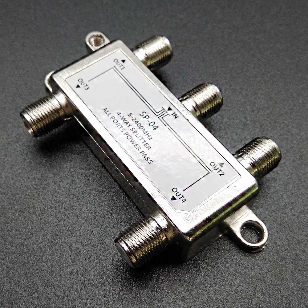 Bộ Chia Tín Hiệu Vệ Tinh 4 Kênh 5-2400MHz 4 Chiều HD Cho SATV / CATV
