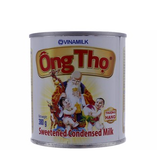 Sữa đặc Ông Thọ trắng nhãn vàng Cao Cấp lon 380g nắp giật