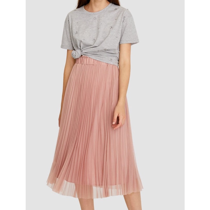 CÓ SẴN Chân váy tutu dập ly Stradivarius