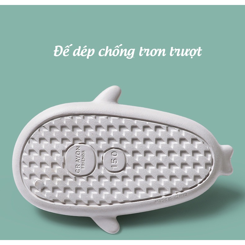 Dép sục cá mập baby shark, dép cho bé trai bé gái 2-7 tuổi siêu nhẹ chống trơn trượt chính hãng SC3