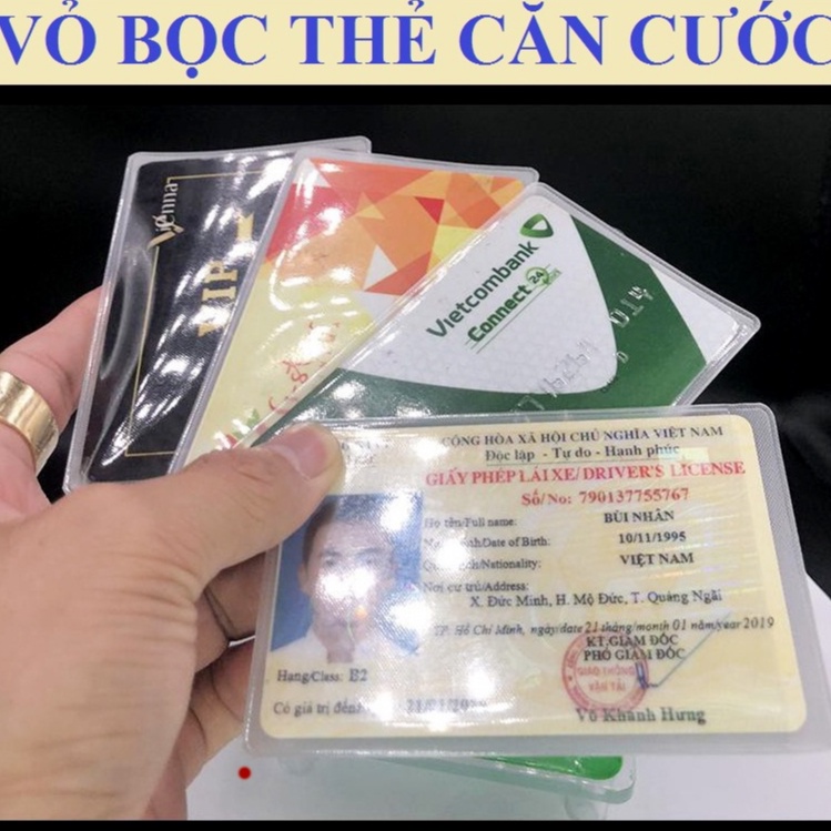 Vỏ Bọc Thẻ CCCD/ CMT, Bao Túi Đựng Thẻ Sinh Viên, Nhân Viên, Học Sinh CMND, căn cước công dân Molangshop