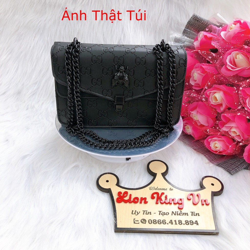 Túi đeo chéo nữ⚡PG 01⚡Có Ảnh + Video Thật -  - Da PU 3 Lớp , Dập Vân Chìm ,Dày , Bền ,Fom Đứng Chuẩn,3 Ngăn,Có Ngăn Khóa | BigBuy360 - bigbuy360.vn
