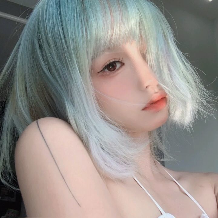 Bộ Tóc Giả Ngắn Xoăn Tự Nhiên Kiểu Nhật Bản Dễ Thương Thời Trang Mùa Hè Cho Nữ