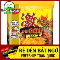 Thùng 30 gói mì cay Nissin Đủ Vị, vị gà cay, vị phô mai, vị trứng muối MÌ