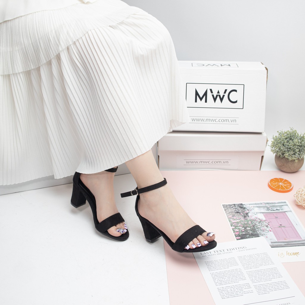 Giày cao gót nữ quai ngang MWC NUCG- 3502