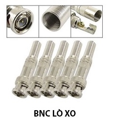 Jack BNC lò xo vặn vít loại tốt, tỉ lệ chờn vít thấp, lõi đồng 100% chuẩn đẹp