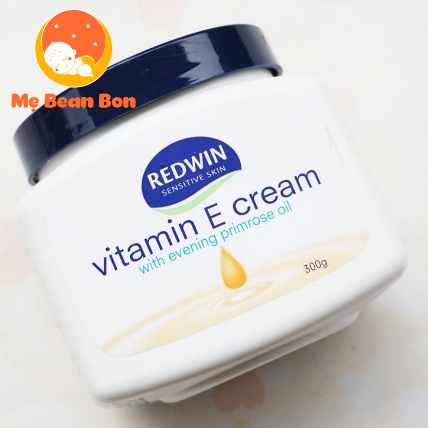 Kem dưỡng ẩm da trắng da cao cấp REDWIN Vitamin E Cream 300g Úc làm mềm làn da giúp khóa độ ẩm sâu trong da mịn màng