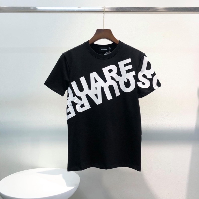 [ Rẻ vô địch ] Áo thun cotton tay lỡ dáng rộng unisex dsqua2