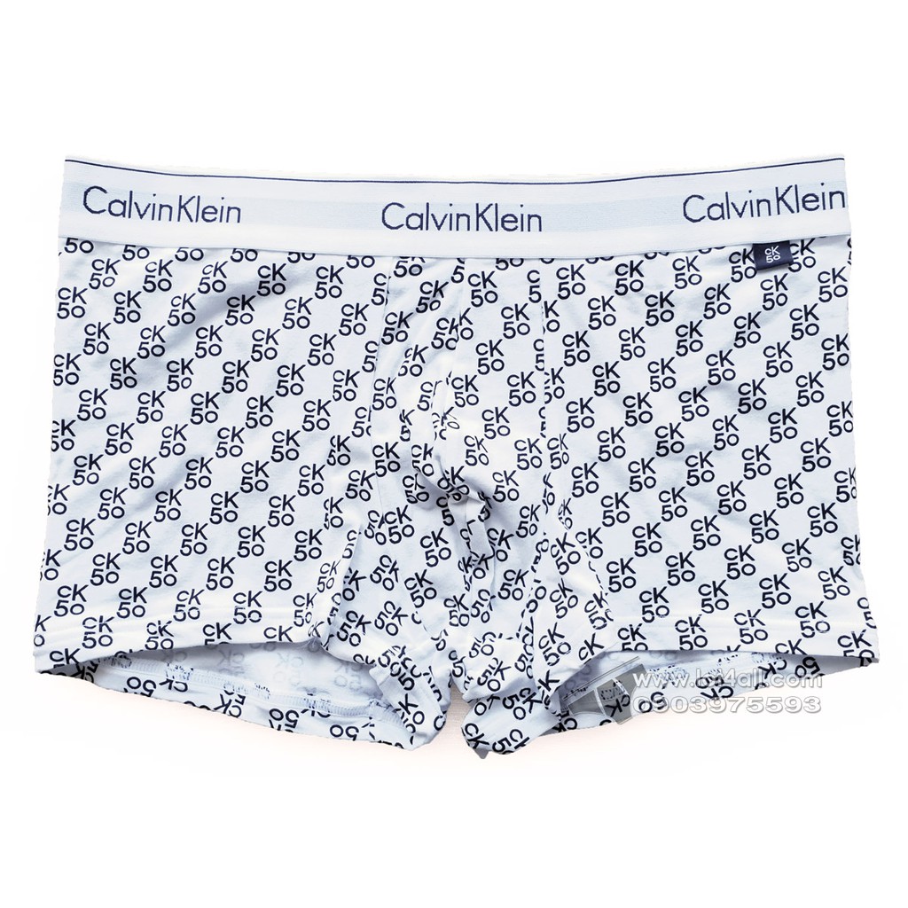 [CHÍNH HÃNG] Quần lót nam Calvin Klein NB2513 Modern Cotton Stretch CK50 Logo Trunk White