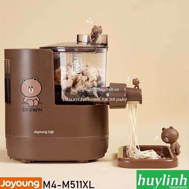 [Mã ELHAMS5 giảm 6% đơn 300K] Máy làm mì sợi tự động Joyoung Line M4-M511XL [Brown x Cony]