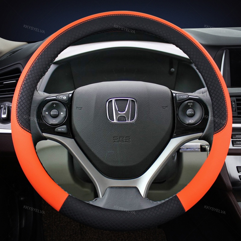 Bao Da Bọc Vô Lăng Xe Hơi 36cm Cho HONDA CIVIC 2004 2006 2007 2008 2009 2012 2013 2014