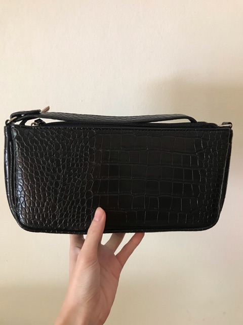 Túi kẹp nách da sần hàng có móc khoá S007