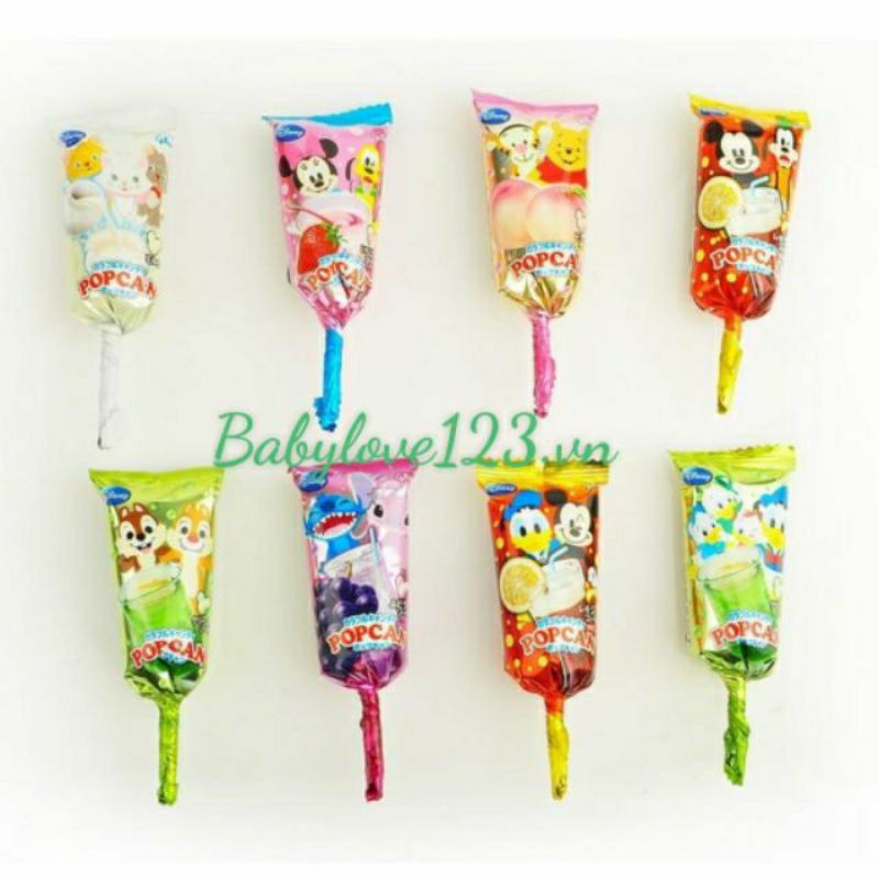 Kẹo mút hình mickey popcan - glicoa nhật bản ( date 2021 - chống sâu răng )