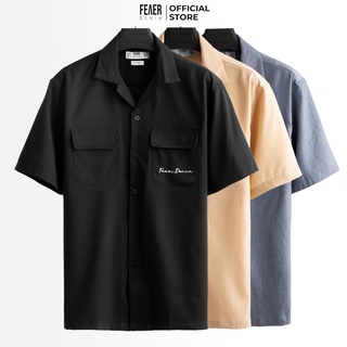 Áo sơ mi nam họa tiết Feaer DENIM chất linen Spandex Max