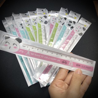 THƯỚC KẺ HỌC SINH 15CM LOẠI NHỰA CỨNG GẮN HÌNH CUTE 🏳️‍🌈 THƯỚC KẺ ĐA NĂNG TIỆN DỤNG