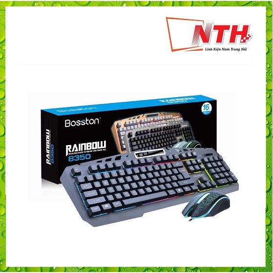 Bộ Phím Chuột Dây Bosston 8350 - LED