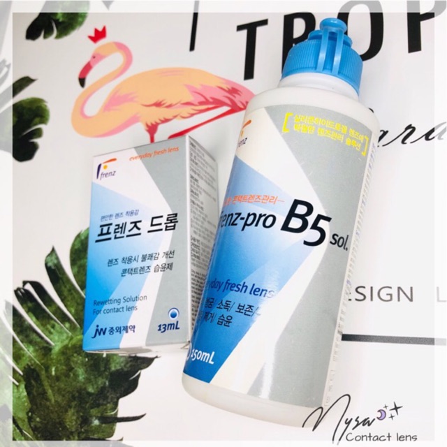 Combo 5 Nước ngâm lens/ 5 Nhỏ mắt