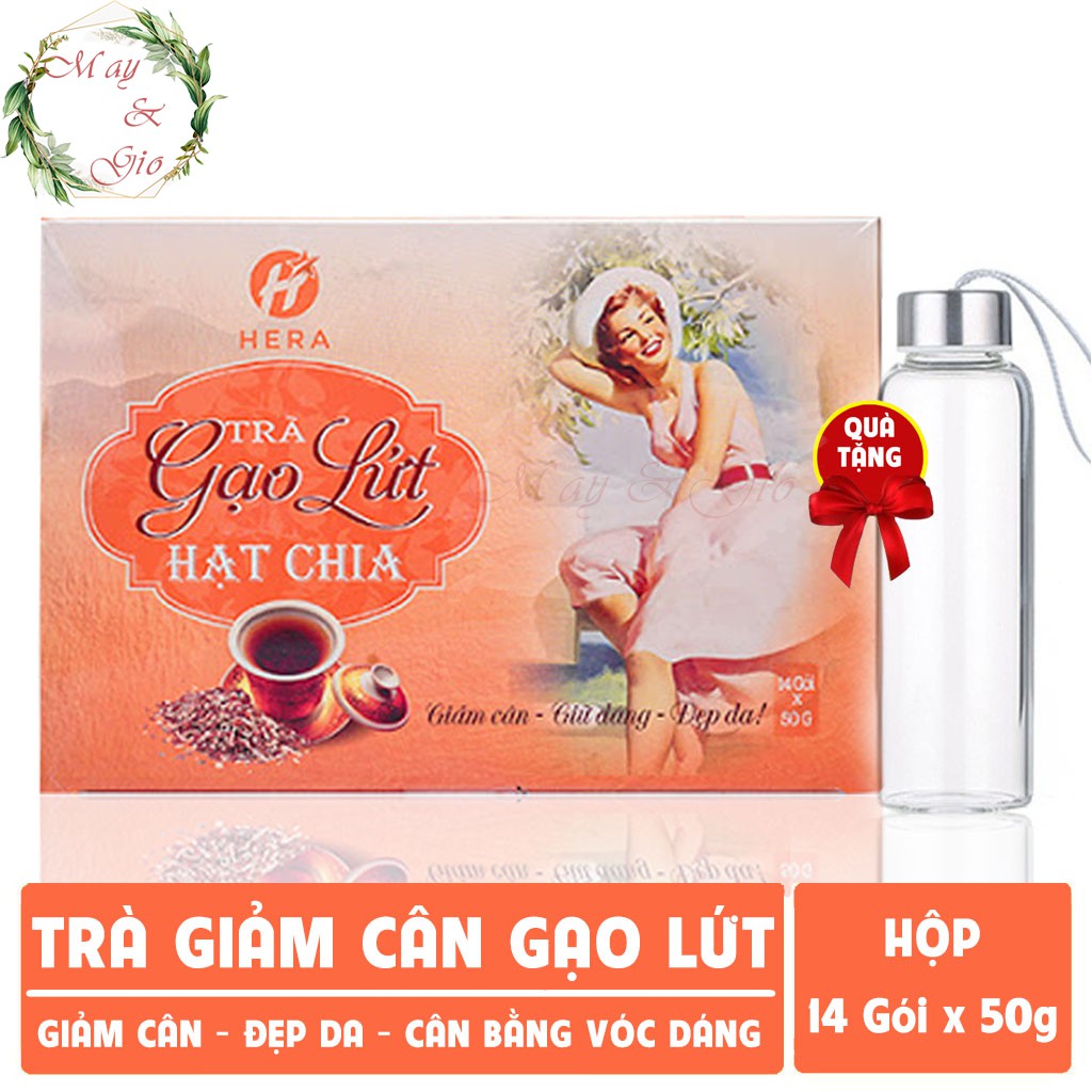 Trà Giảm Cân ⭐️FREESHIP⭐️ Trà Gạo Lứt Hạt Chia Hera – Đào Thải Mỡ Thừa Nhanh Chóng, An Toàn Không Tác Dụng Phụ