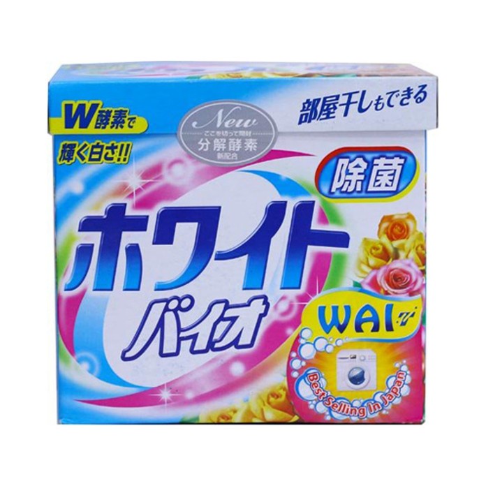 Bột giặt WAI nhật bản hộp 900g giặt siêu sạch khử mùi hôi bảo vệ da tay thumbnail