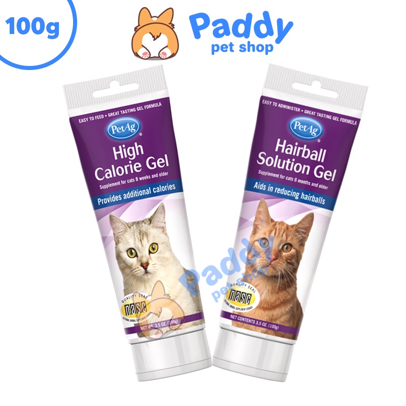 Gel Dinh Dưỡng &amp; Tiêu Búi Lông Hairball PetAg Cho Mèo 100g (Nhập khẩu Mỹ)